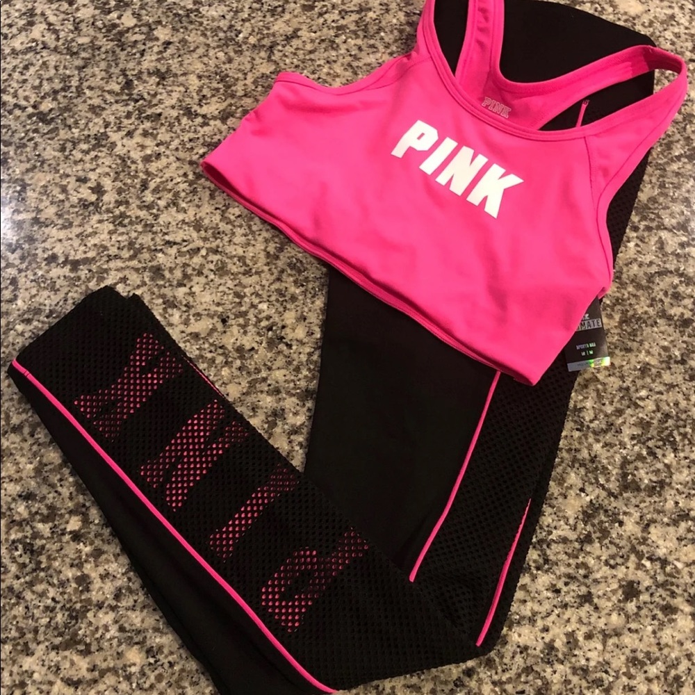 Vs Pink Ultimate Leggings / Matching Sports Bra